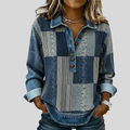 Meridell™ | Colorblock Print Sweatshirt