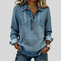 Azalea | Vintage Cable Knit Collared Jumper