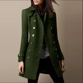Danielle™ | Elegant Double Breasted Longline Trench Coat