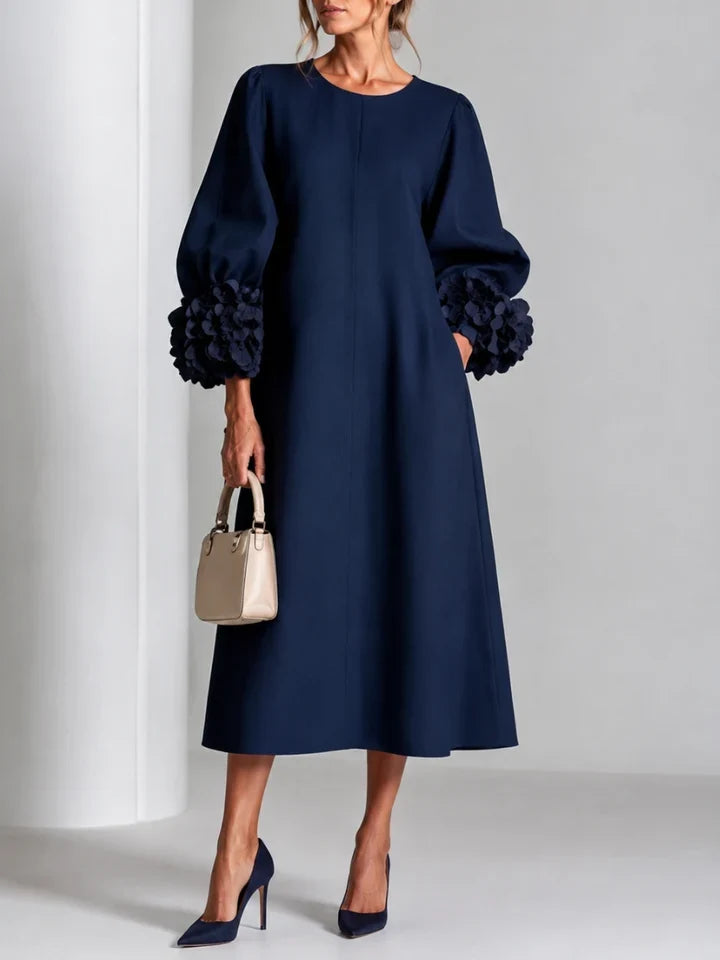 LILIANA - ELEGANT FLORAL MIDI DRESS