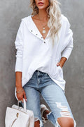 Emma | Women's Relaxed-Fit Hooded Drawstring Pullover Tunic Sweatshirt